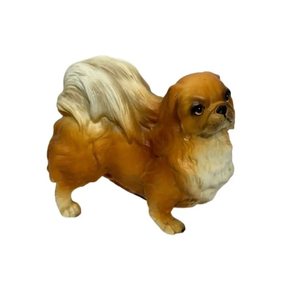 LeftonโVintage Large Standing Pekingese Dog Figurine K7326 Japan 5.5"